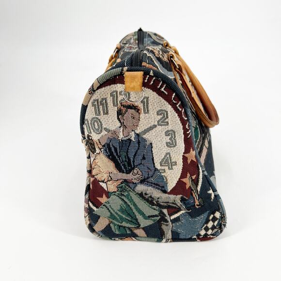 Retro Tapestry Rock and Roll 50s Jukebox Bag - Picture 5 of 7